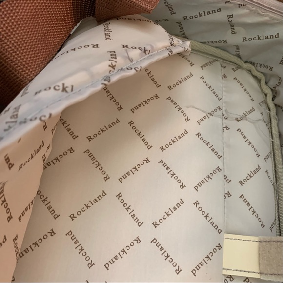 Luggage upright wheels by Rockland Soft sided Rolling Computer Case &overnighter - Picture 15 of 16